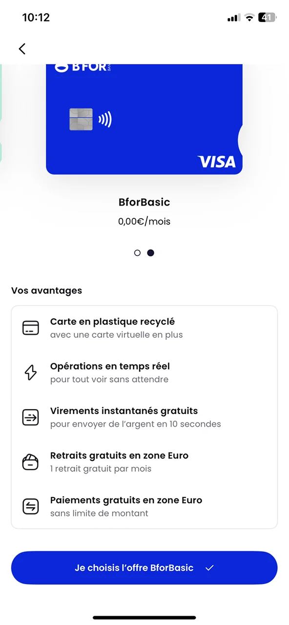 BforBank onboarding screen 4