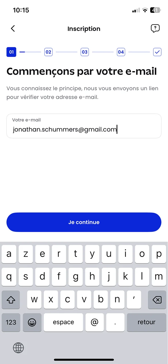 BforBank onboarding screen 1