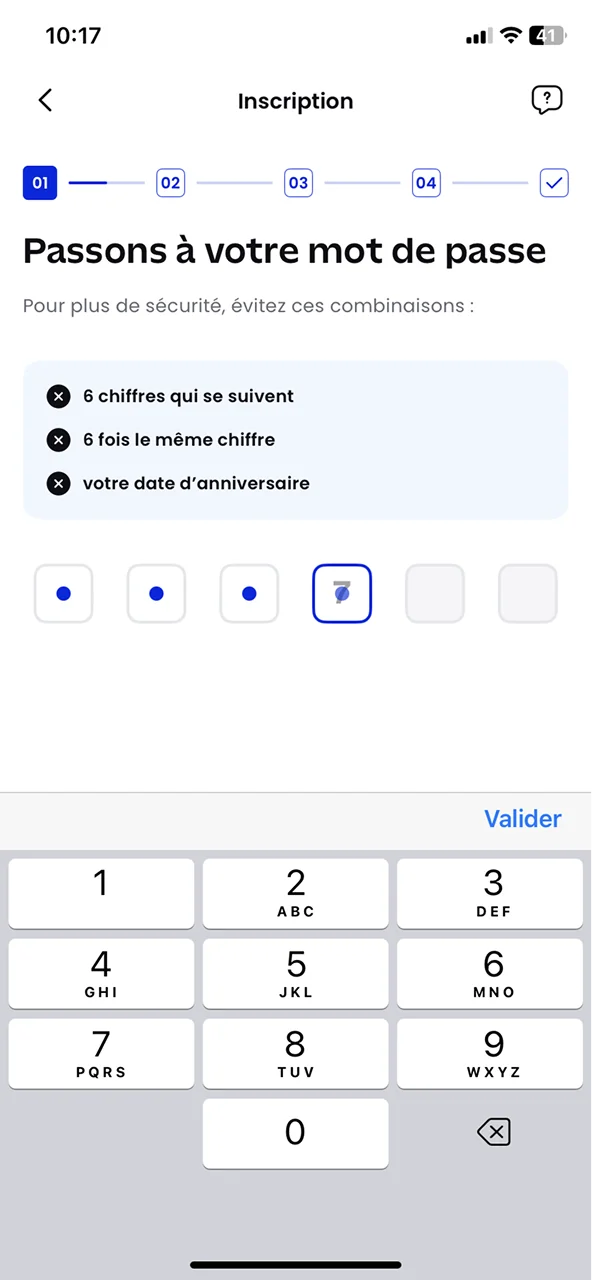 BforBank onboarding screen 2