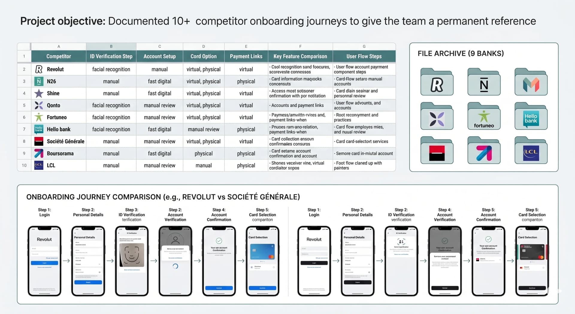 Competitor benchmark