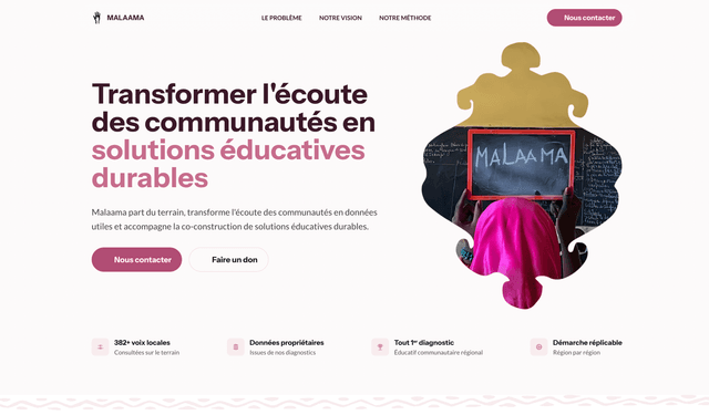 Designing and building the website for an NGO empowering girls' education in Mauritania