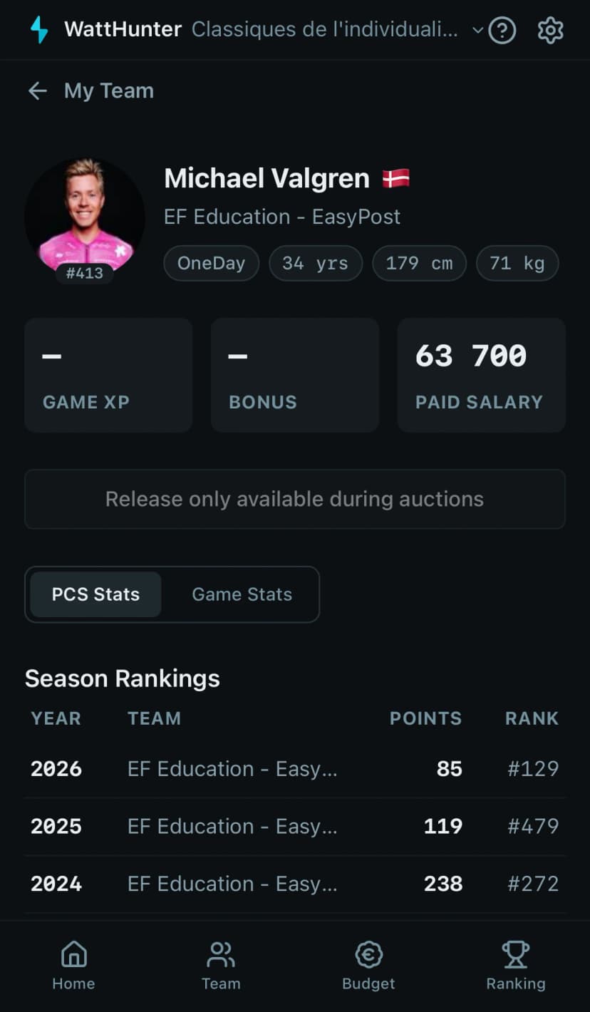 WattHunter app screenshot