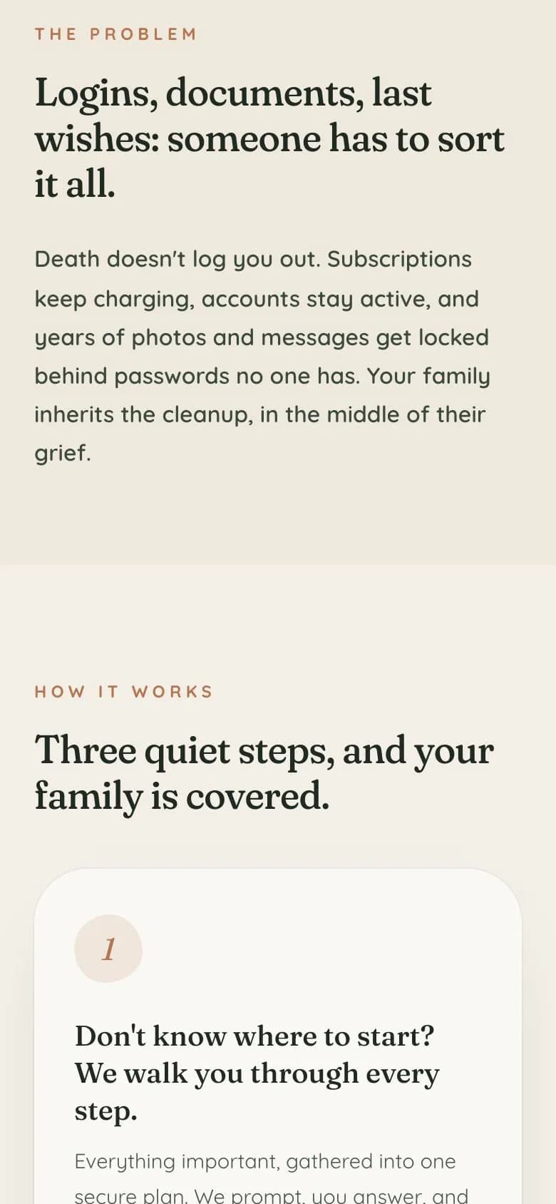 3. Fix the rhythm: Alternating section backgrounds to separate content, Consistent spacing rules between sections and paragraphs, Cards kept for a few blocks only, the rest set on the background